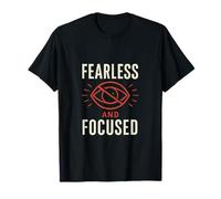 Graphique de motivation Fearless & Focused - Red White Eye T-Shirt