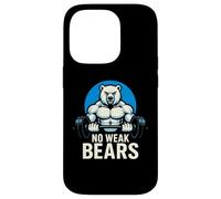 Graphique de No Weak Bears Polar Strength Gym Coque pour iPhone 14 Pro