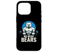 Graphique de No Weak Bears Polar Strength Gym Coque pour iPhone 16 Pro