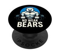 Graphique de No Weak Bears Polar Strength Gym PopSockets PopGrip Adhésif