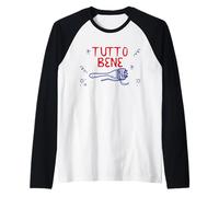 Graphique de pâtes Italiennes Tutto Bene Cute Italy Manche Raglan
