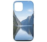 Graphique de Paysage pittoresque du lac Fjord Mountain Reflection Coque pour iPhone 12/12 Pro