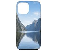 Graphique de Paysage pittoresque du lac Fjord Mountain Reflection Coque pour iPhone 12 Pro Max