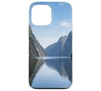 Graphique de Paysage pittoresque du lac Fjord Mountain Reflection Coque pour iPhone 13 Pro Max