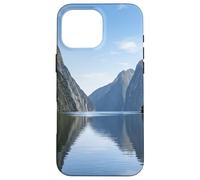 Graphique de Paysage pittoresque du lac Fjord Mountain Reflection Coque pour iPhone 16 Pro Max
