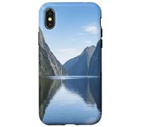 Graphique de Paysage pittoresque du lac Fjord Mountain Reflection Coque pour iPhone X/XS