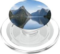 Graphique de Paysage pittoresque du lac Fjord Mountain Reflection PopSockets PopGrip pour MagSafe