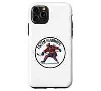 Graphique de pénalité de hockey sur glace Give'em the Lumber Stick Coque pour iPhone 11 Pro