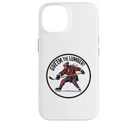 Graphique de pénalité de hockey sur glace Give'em the Lumber Stick Coque pour iPhone 14