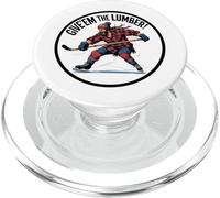 Graphique de pénalité de hockey sur glace Give'em the Lumber Stick PopSockets PopGrip pour MagSafe