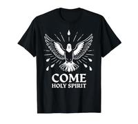 Graphique de Pentecôte chrétienne de Saint-Esprit T-Shirt Graphique avec Valeur, Homme, Noir, M