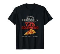 Graphique de pizza gastronomique futuriste T-Shirt