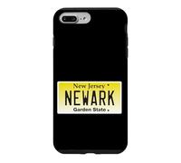 Graphique de Plaque d'immatriculation Newark NJ New Jersey Brick City Coque pour iPhone 7 Plus/8 Plus