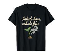 Graphique de Pleine Conscience Inhale Hope Exhale Fear Yoga T-Shirt