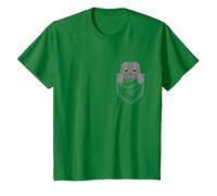 Graphique De Poche Chat Scottish Fold Animal T-Shirt, Enfant, Vert Kelly, 12 Ans