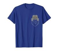 Graphique De Poche Chat Scottish Fold Animal T-Shirt, Homme, Bleu Royal, M