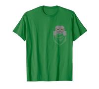 Graphique De Poche Chat Scottish Fold Animal T-Shirt, Homme, Vert Kelly, M