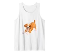 Graphique de Pose de Chien Mignon Débardeur