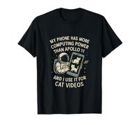 Graphique de puissance pour visiophone Space Cat de style NASA T-Shirt