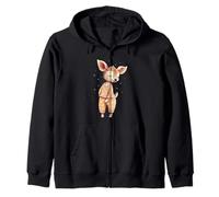 Graphique de Pyjama Motif cerf Joyeux et Souriant Sweat à Capuche