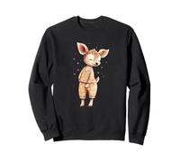 Graphique de Pyjama Motif cerf Joyeux et Souriant Sweatshirt