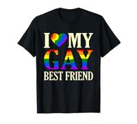 Graphique de supporter I Love My Gay Bestfriend LGBTQ Pride Month T-Shirt