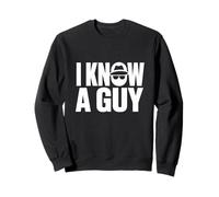 Graphique de Texte Minimal Amusant Je connais Un Gars Sweatshirt