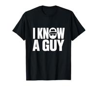 Graphique de Texte Minimal Amusant Je connais Un Gars T-Shirt