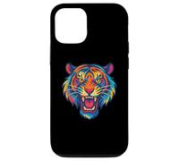 Graphique de Tigre Rugissant coloré pour garçons, Enfants Animaux de fête Coque pour iPhone 12/12 Pro