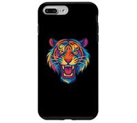 Graphique de Tigre Rugissant coloré pour garçons, Enfants Animaux de fête Coque pour iPhone 7 Plus/8 Plus