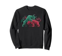 Graphique de Trading du marché Bull vs Bear avec Graphique Chandelier Sweatshirt