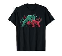Graphique de Trading du marché Bull vs Bear avec Graphique Chandelier T-Shirt