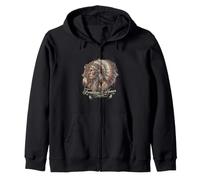 Graphique de Tradition et d'honneur du Chef Guerrier amérindien Sweat à Capuche