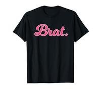 Graphique de Type cursif Brat Pink T-Shirt Graphique avec Valeur