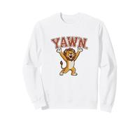 Graphique de Typographie athlétique de Dessin animé « Yawn » Sweatshirt