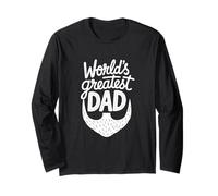 Graphique de Typographie de Barbe avec Inscription « World's Greatest Dad » Manche Longue