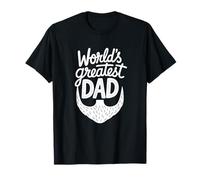 Graphique de Typographie de Barbe avec Inscription « World's Greatest Dad » T-Shirt