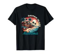 Graphique de Vacances de l'île de Dauphin, Alabama T-Shirt