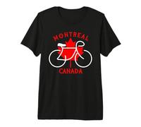 Graphique de vélo Montréal Canada T-Shirt Haut de Gamme