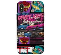 Graphique de Voiture de Course Japonaise JDM Tokyo Japan Drift King Coque pour iPhone X/XS