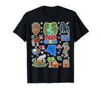 Graphique de Voyage culturel Love Congo République démocratique T-Shirt