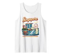 Graphique de Voyage de Singapour Skyline Débardeur