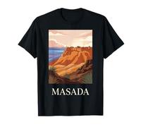 Graphique de Voyage Historique de la forteresse du désert de Masada Israël T-Shirt