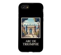 Graphique de Voyage rétro Arc de Triomphe Paris France Coque pour iPhone SE (2020) / 7/8