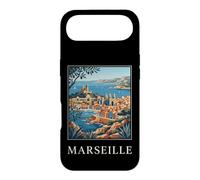 Graphique de Voyage rétro côtier de Marseille, France Coque pour iPhone Air