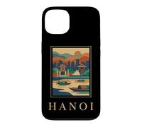 Graphique de Voyage rétro Hanoi Vietnam River City Coque pour iPhone 13