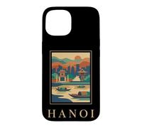 Graphique de Voyage rétro Hanoi Vietnam River City Coque pour iPhone 15