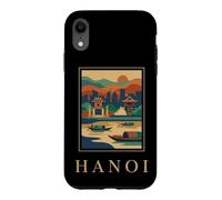 Graphique de Voyage rétro Hanoi Vietnam River City Coque pour iPhone XR