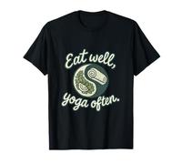 Graphique de Yoga Eat Well Yoga Often Yin Yang T-Shirt