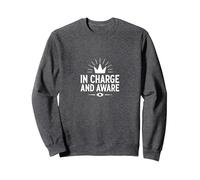 Graphique d'El Jefes, Responsable et Responsable du Leadership Sweatshirt, Unisexe pour Adultes, Chiné Foncé, M